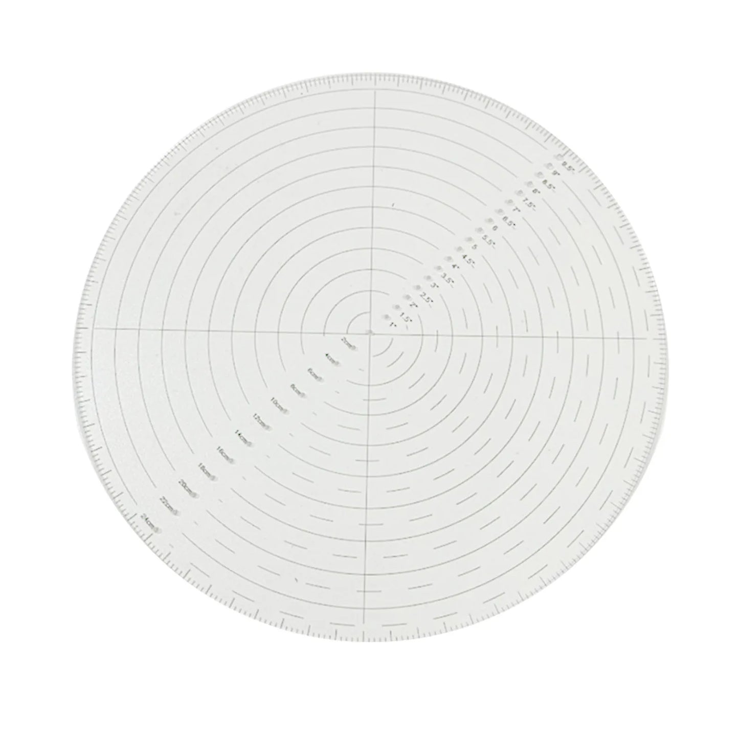 Sewing Ruler 10" Round Center Finder Compass Clear Acrylic For Drawing Circles Lathe Work And Woodturners Sewing Ruler Template Peaceful Pleasures Health and Wellness