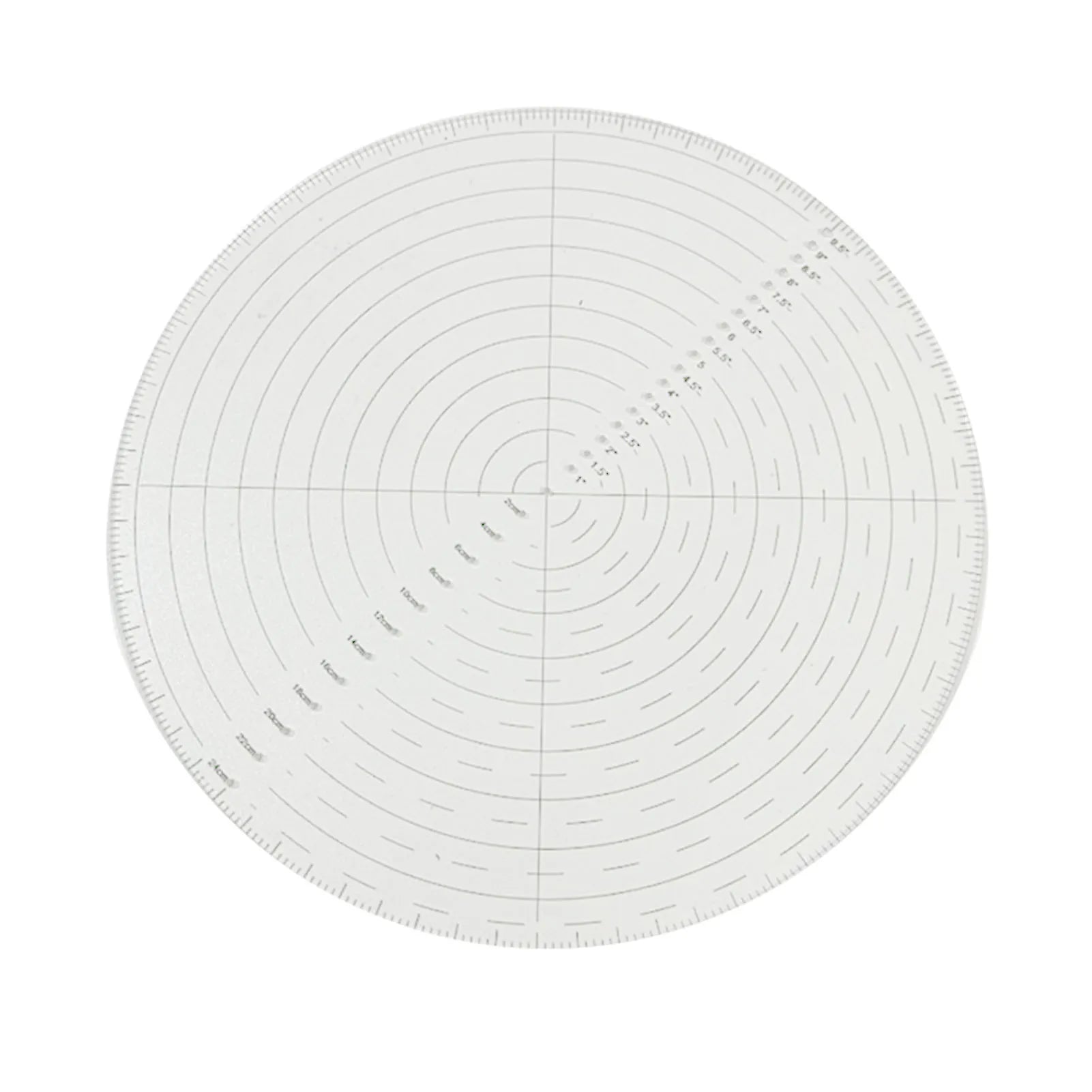 Sewing Ruler 10" Round Center Finder Compass Clear Acrylic For Drawing Circles Lathe Work And Woodturners Sewing Ruler Template Peaceful Pleasures Health and Wellness
