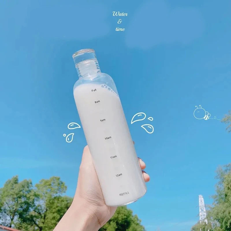 Time Scale Hydration Tracker Water Cup – Leak-Proof 500/700ml