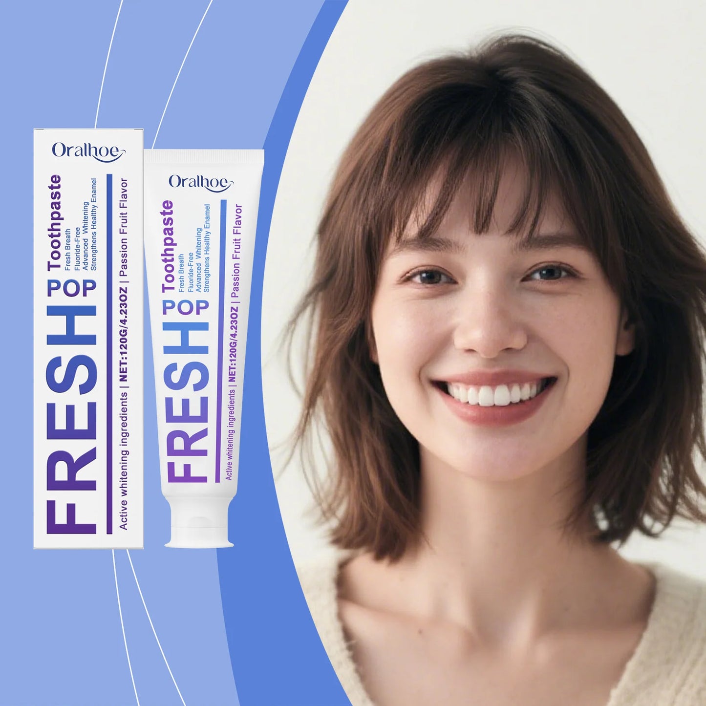 Oralhoe Charcoal Whitening Toothpaste | Anticavity & Sensitivity