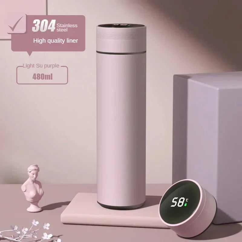 500ml 316 Stainless Steel Smart Thermos Cup | Temp Display
