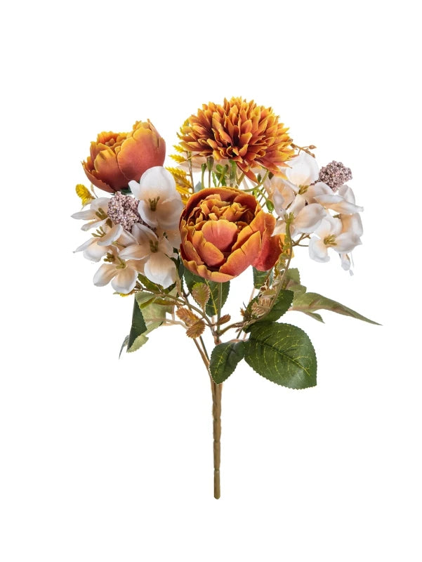 Silk Artificial Ball Chrysanthemum Rose Flowers | Wedding & Home Décor