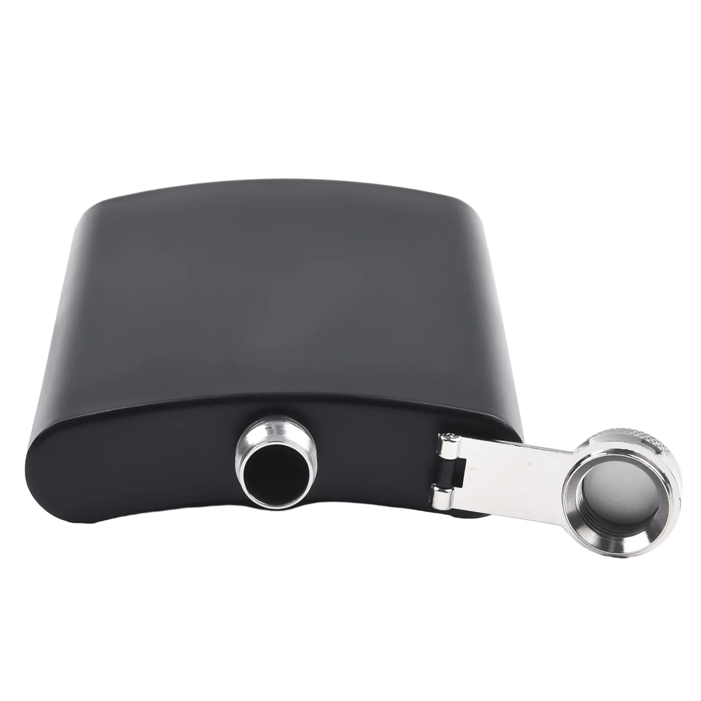 Stainless Steel Hip Flask 7–12oz | Black Matte Pocket Flask