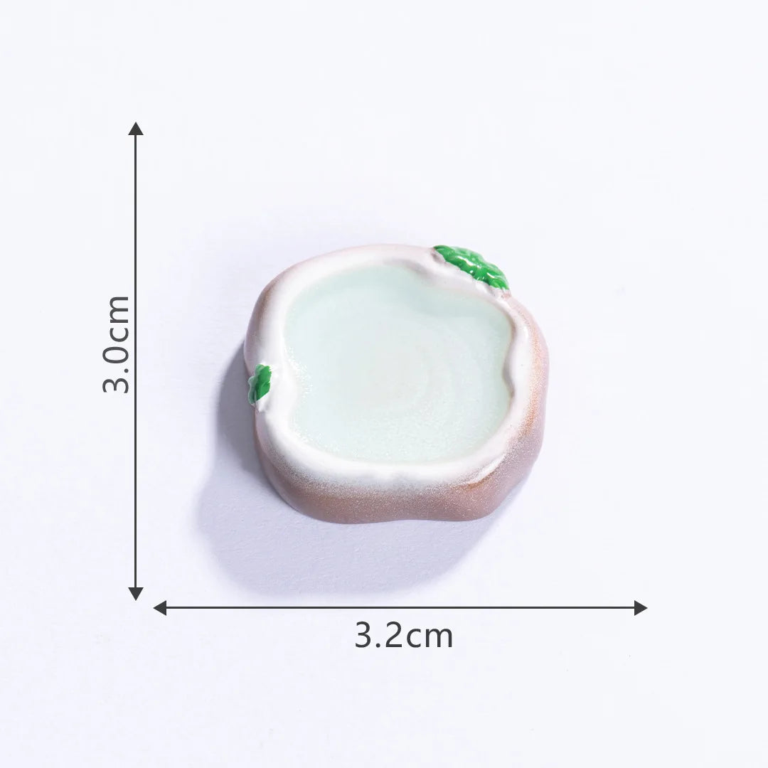 Miniature Landscape Mini Pool Model DIY Miniatures Fairy Garden Decor Micros Ponds Resin Craft Ornament Potted Bonsai Decor 피규어 Peaceful Pleasures Health and Wellness 1
