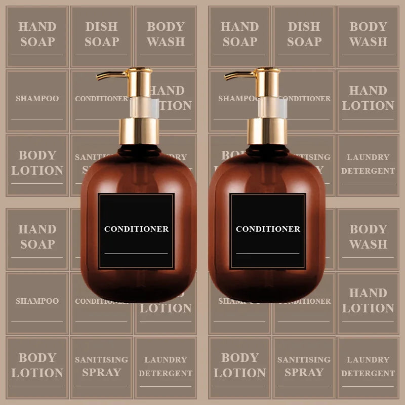 2-Pack 10.1 oz Amber Pump Soap Dispensers – Bath Bottles