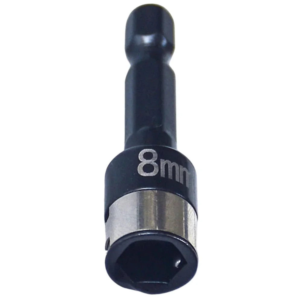 8mm Hex Shank Impact Socket Nut Driver Bit & Chuck Adapter