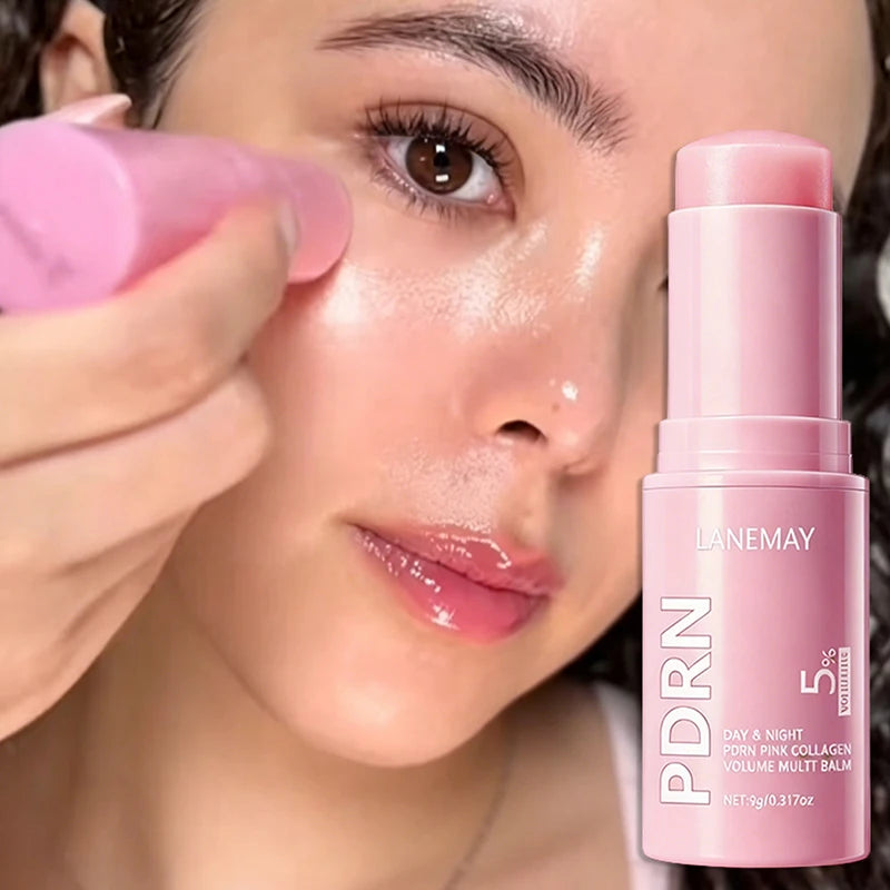PDRN Collagen Pink Essence Stick 9g | Hydrating Plumping Serum