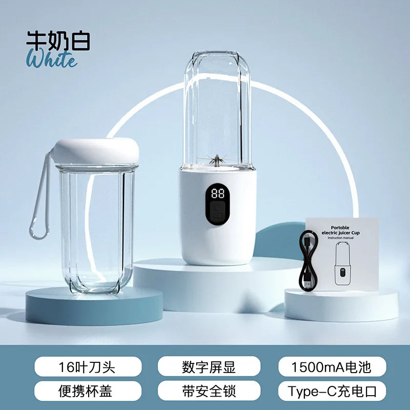 Portable Rechargeable Blender – Electric Juicer & Ice Crusher