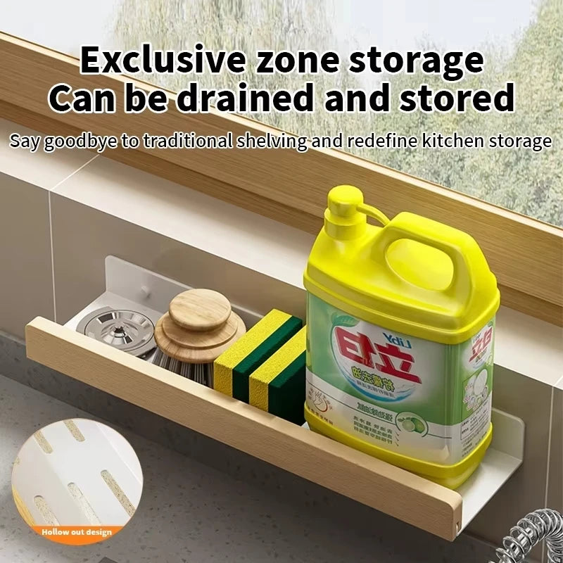 Wall Mounted Solid Wood Spice Rack | Kitchen Seasoning Storage