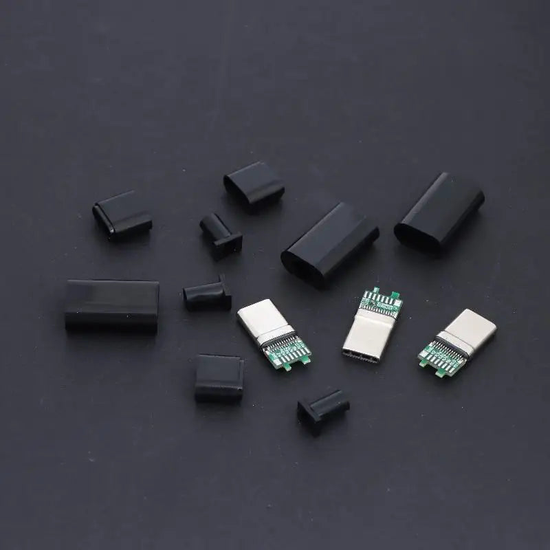 USB-C Male 24P PCB Solder Connector – Fast Charging, 16 Joints