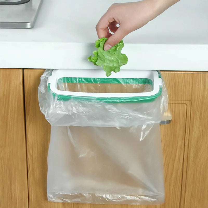 Kitchen Cabinet Hanging Trash Bag Holder Rack | Eco Plastic