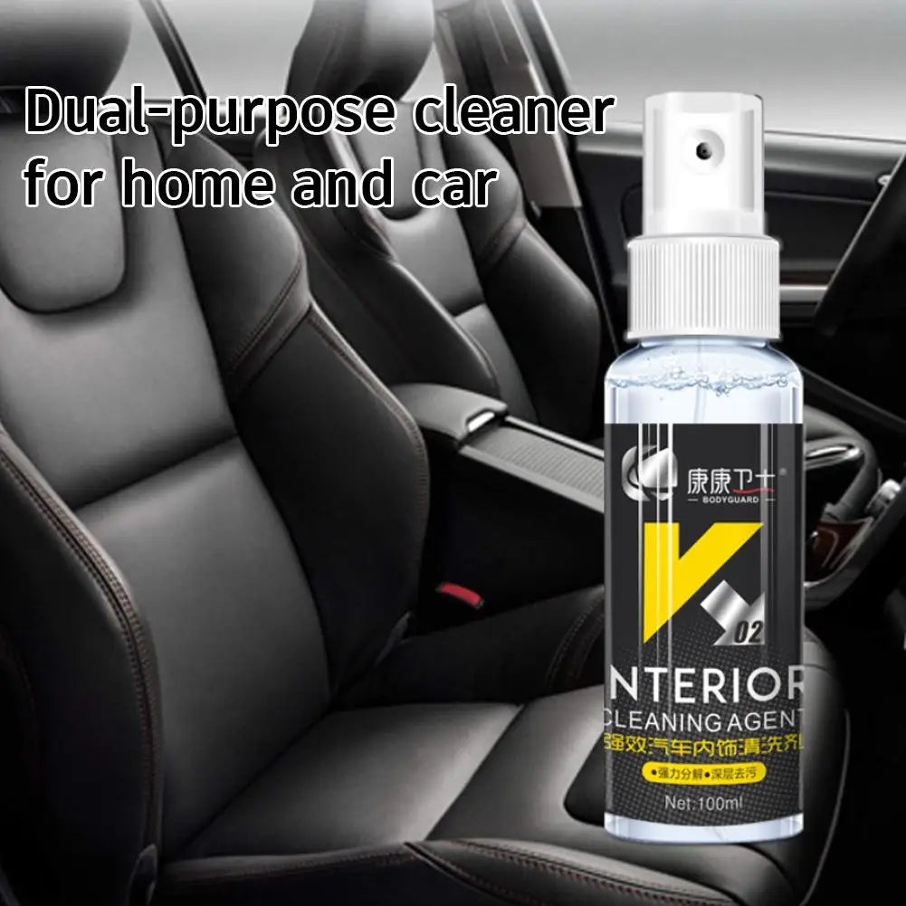 Car Interior Cleaner Agent Ceiling Cleaner Leather Flannel Woven Fabric Water Free Multipurpose Auto Dash Cleaning Tool Peaceful Pleasures Health and Wellness