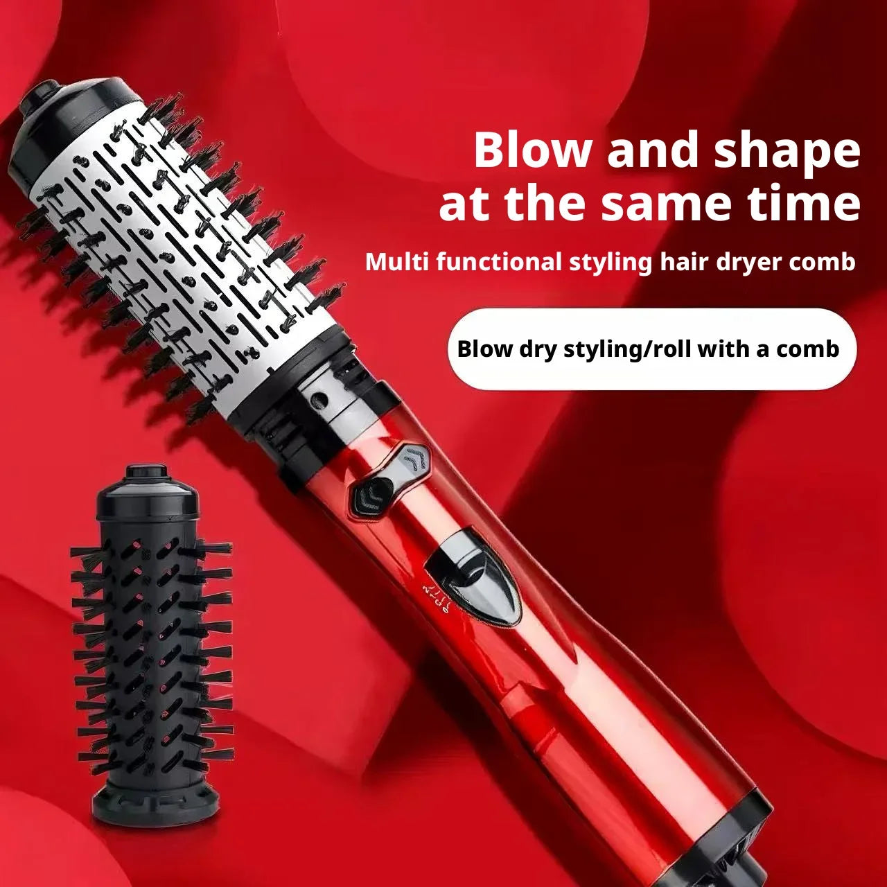 Negative Ion Automatic Curling Comb 3 in 1 Wave Big Curly Hair Straightener Hot Air Brush High Wind Blow Dry Brush Hair Care Peaceful Pleasures Health and Wellness