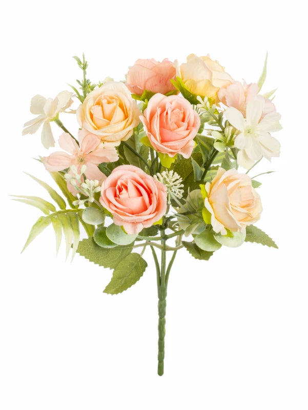 Silk Rose Artificial Flowers for Wedding, Home & Garden Decor
