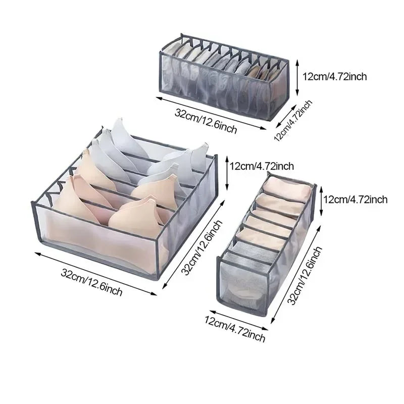 Foldable Drawer Organizer – Bra, Socks & Underwear Storage Set