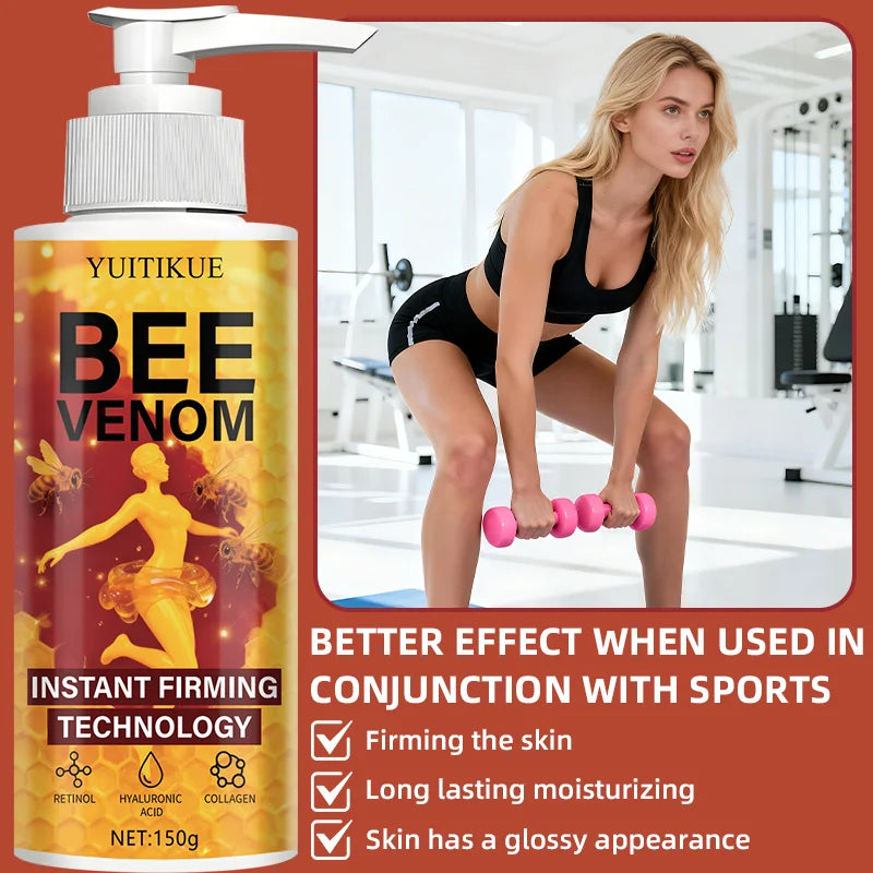 Bee Venom Firming Cream 150g - Instant Firming Technology, for Neck/Arms/Belly/Legs, Light & Smooth Texture Peaceful Pleasures Health and Wellness