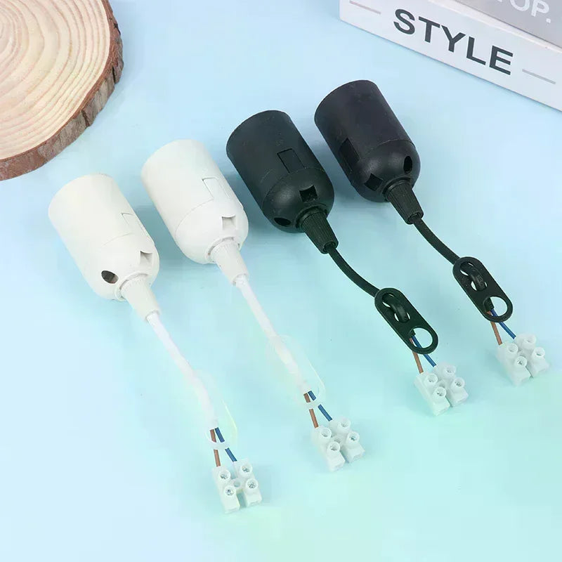 5-Pack E27 Lamp Holder with Cable – Construction Site Socket E27 Lamp Holder Socket Peaceful Pleasures Health and Wellness