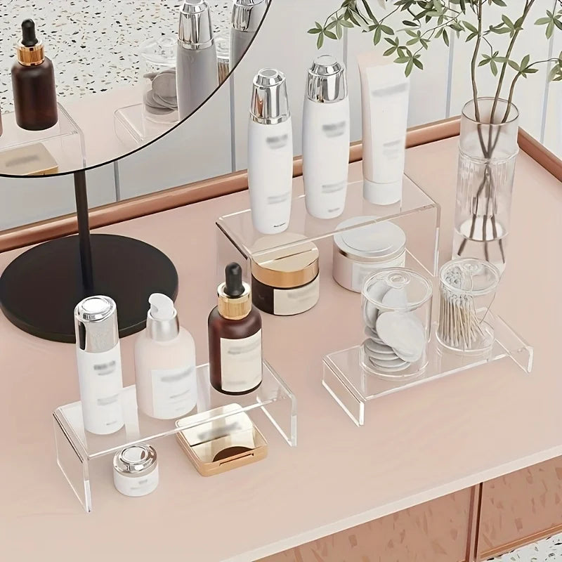 Acrylic Display Risers Set of 3 | Rectangular Stands for Events