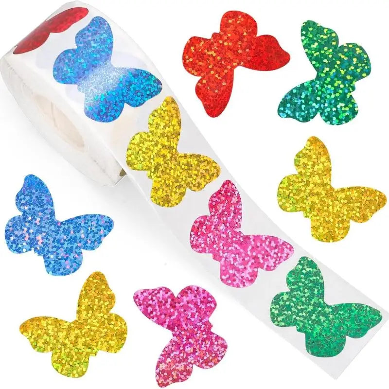 500pcs Glitter Flower Stickers for Party, Scrapbooking & Gifts Craft Stickers Set Peaceful Pleasures Health and Wellness A4