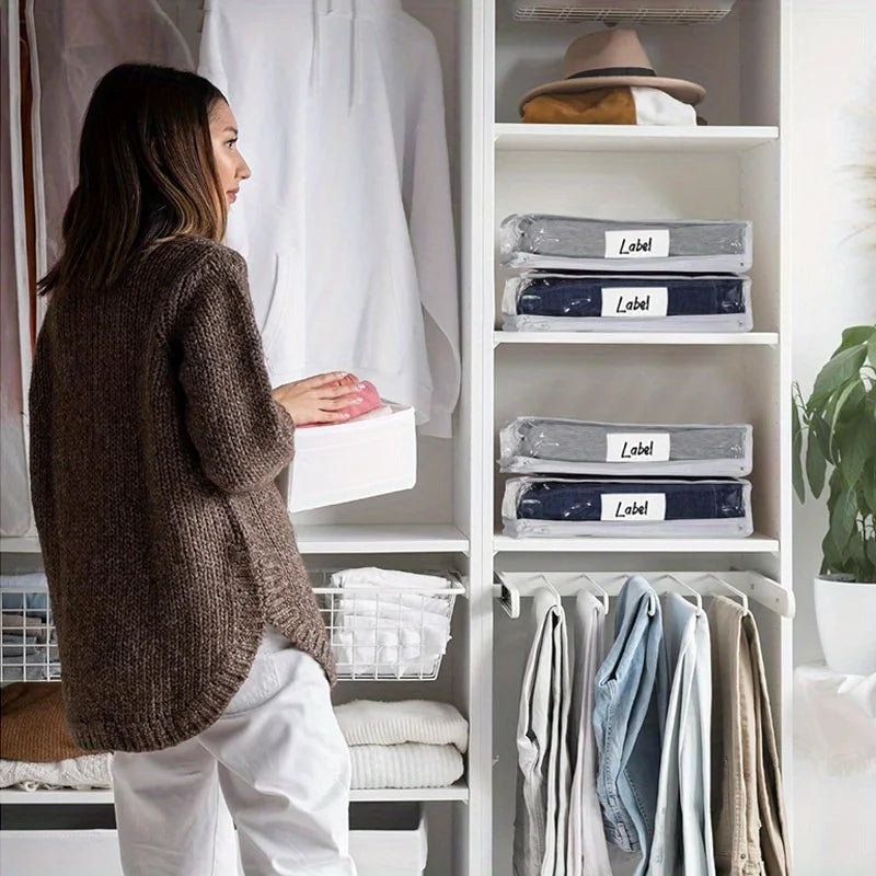 Clear Zippered Storage Bags for Sweaters, Blankets & Linens