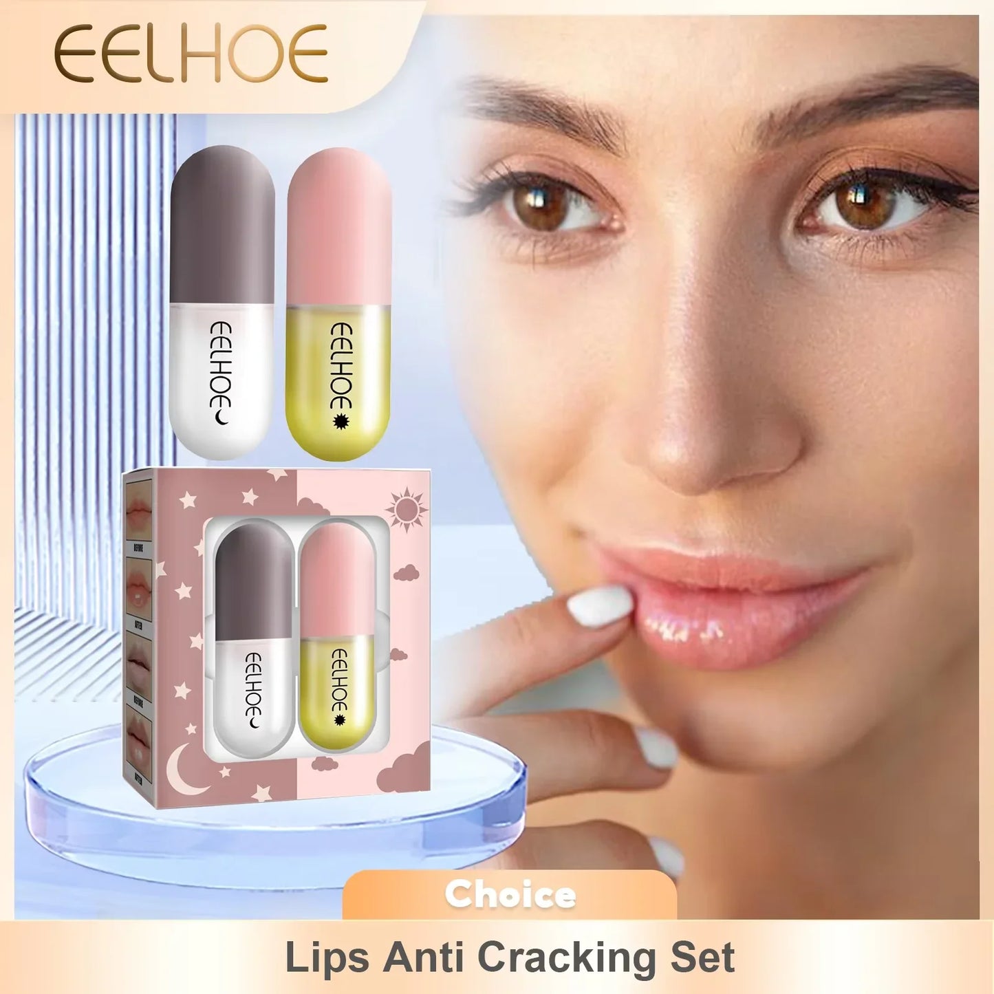 EELHOE Hydrating Lip Balm – Anti-Crack & Nourishing 2PCS