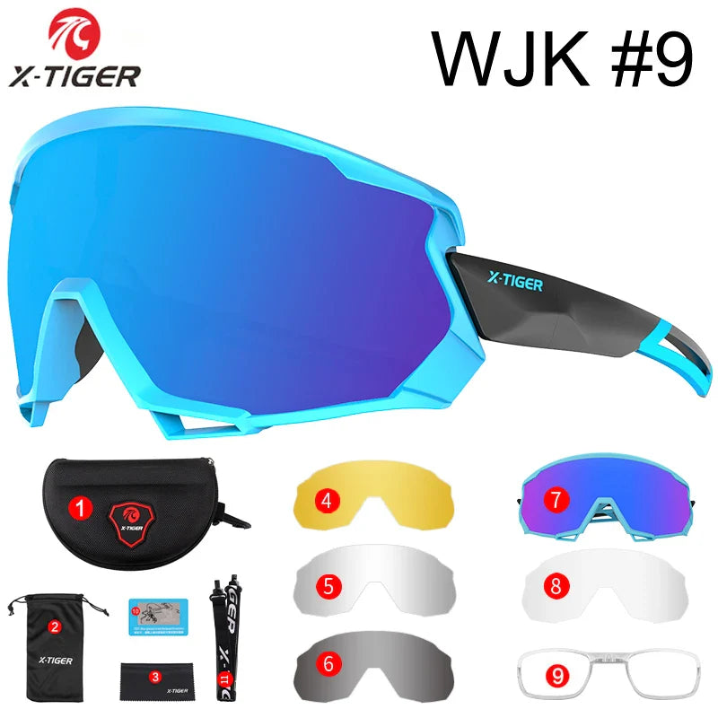 X-TIGER Polarized Sports Sunglasses – 5 Interchangeable Lenses