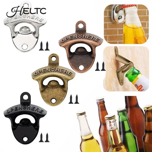 Wall-Mounted Bottle Opener | Stainless Steel Bar & Kitchen Bottle Opener Peaceful Pleasures Health and Wellness