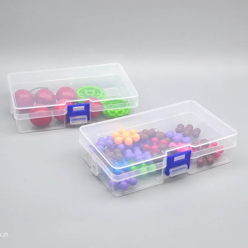 5 transparent plastic storage boxes can accommodate small items, small toys, decorations, small cards, sorted storage, not messy Peaceful Pleasures Health and Wellness