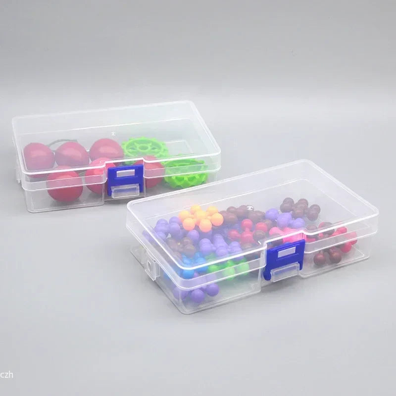 Set of 5 Clear Plastic Storage Boxes | Small Item Organizers