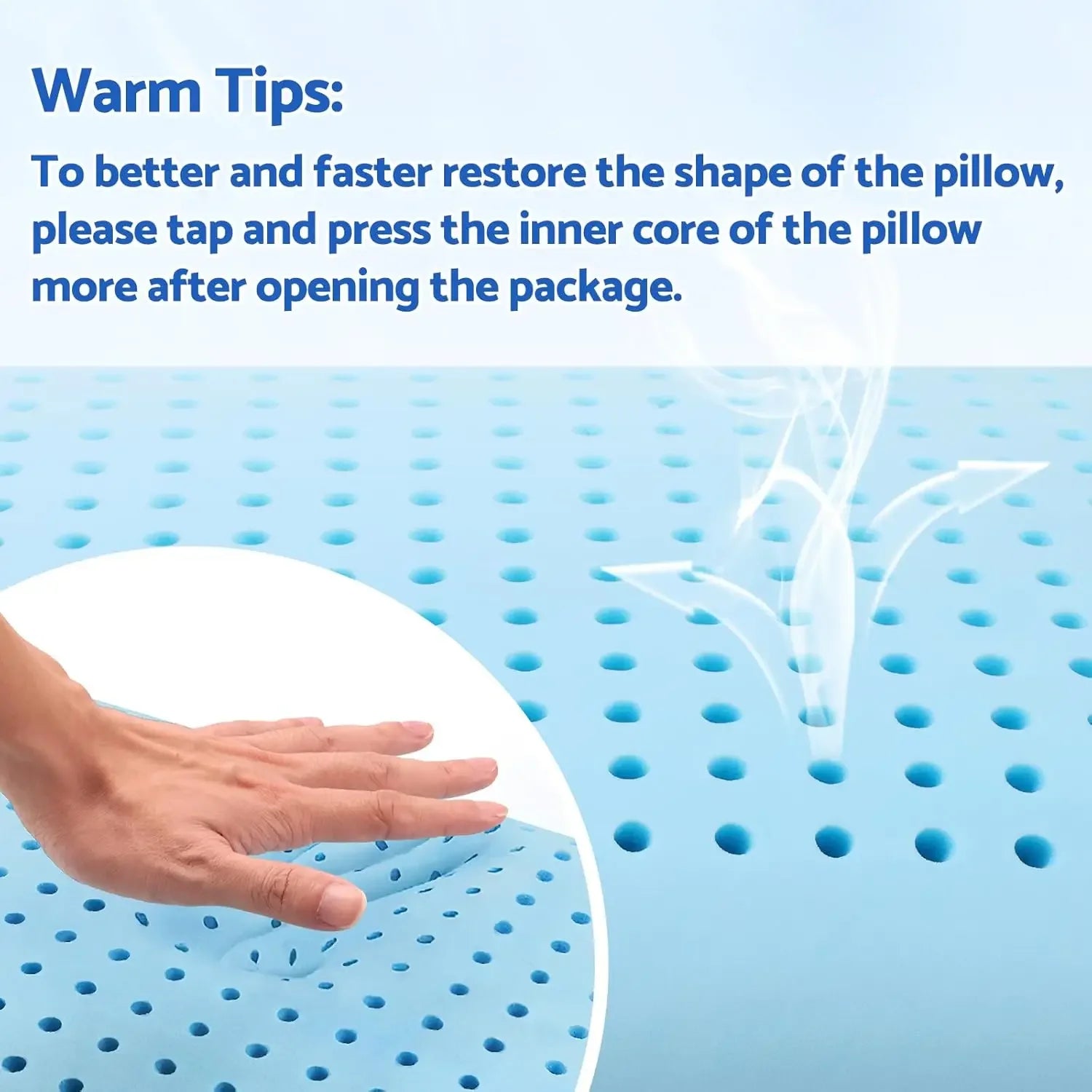 Memory Foam Pillow with Removable Washable Cover, Supports All Sleep Positions, Standard Size (1 Pack) Peaceful Pleasures Health and Wellness