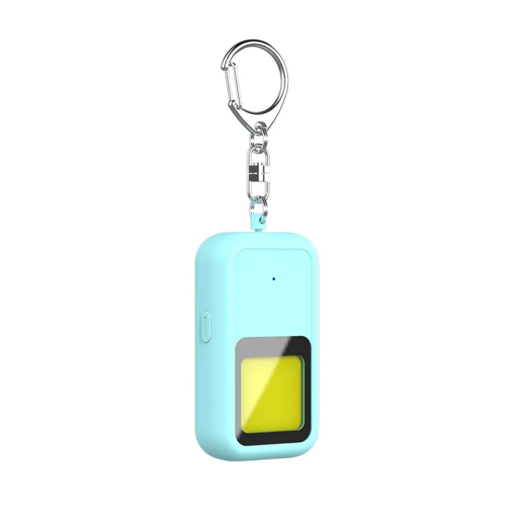 130 DB Safe Sound Personal Alarm LED Strobe Light 2 Modes Alarm Self Defence Alarm Keychain Waterproof with Hanging Hook Peaceful Pleasures Health and Wellness Blue