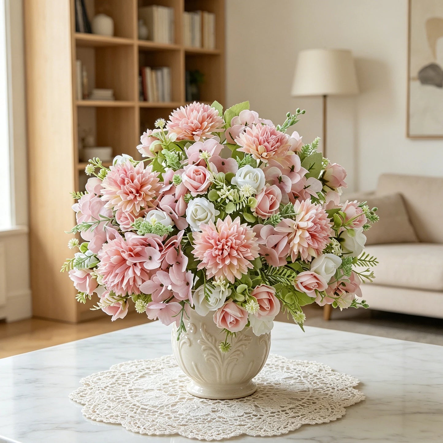 Artificial Silk Rose Bouquet for Wedding & Home Decor