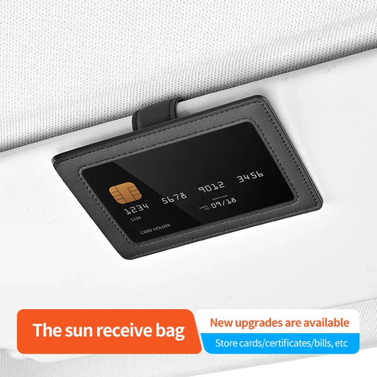 Car Sun Visor Card Holder – Microfiber Dual-Mount Organizer Sun Visor Organizer Oasis Select