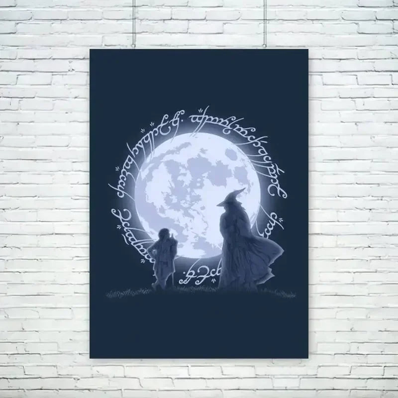 Lord of the Rings Vintage Canvas Wall Art Poster | Unframed