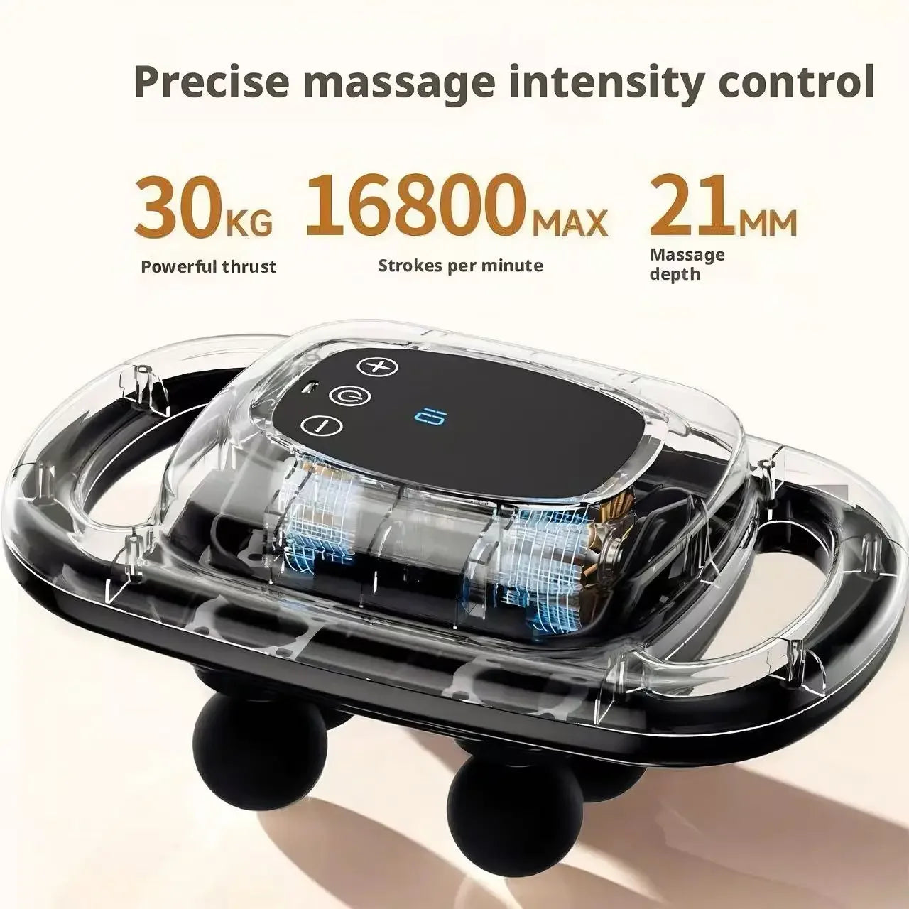 6 Heads Massage Gun Multifunctional Deep Tissue Massager High Frequency Percussion for Full Body Waist Back Muscle Relaxation Peaceful Pleasures Health and Wellness