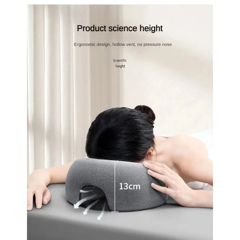 Memory Foam Face Down Pillow | Prone Massage Headrest