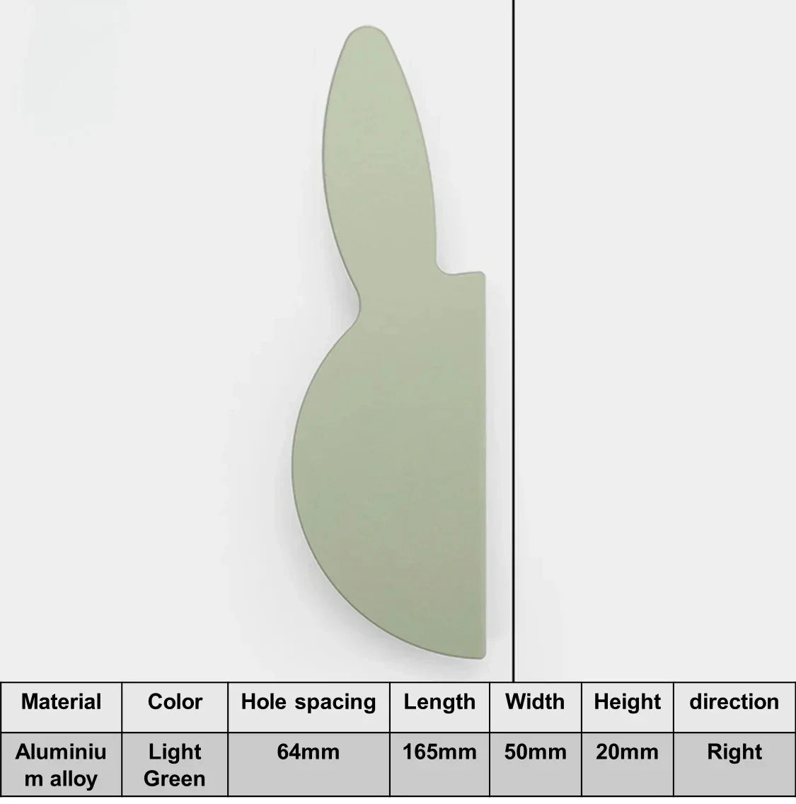 Love Rabbit Cartoon Cabinet Handle – Kids Room Door Pull