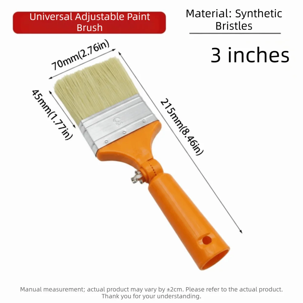 360° Adjustable Paintbrush | Replaceable Curved Head 2/3/4 In