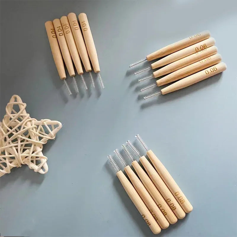 30-Pack Bamboo Interdental Brushes | Eco Teeth Cleaner