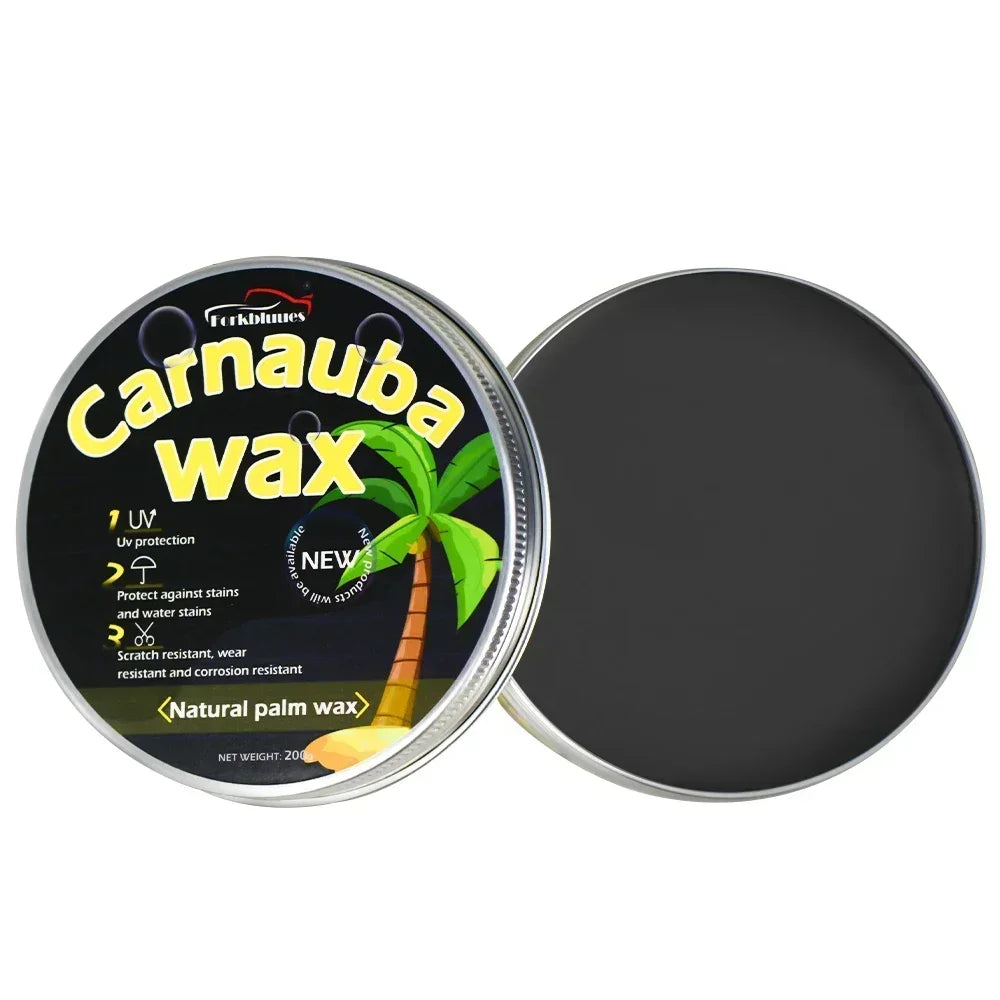 Car Wax Auto Paint Care Carnauba Paste Wax Brazilian Polishing Wax Paste High Gloss Shine Super Hydrophobic Coating Glazing Peaceful Pleasures Health and Wellness For black car