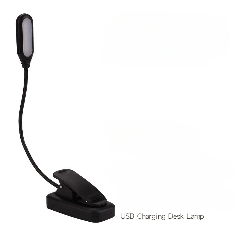 Rechargeable Clip-On LED Book Light | 7 LEDs, 3 Modes
