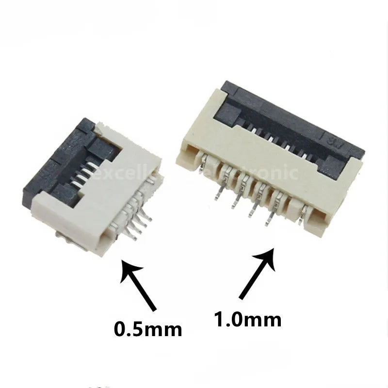 10PCS FPC 0.5MM/1.0MM Connector Socket Drawer/Clamshell Upper/Lower /Vertical Contact 4/6/8/10/12/14/16/18/20/22/24/26/28/30-60P Peaceful Pleasures Health and Wellness Clamshell 36P 0.5mm