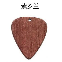 Guitar Pick Wood Red Sandalwood Necklace Pendant