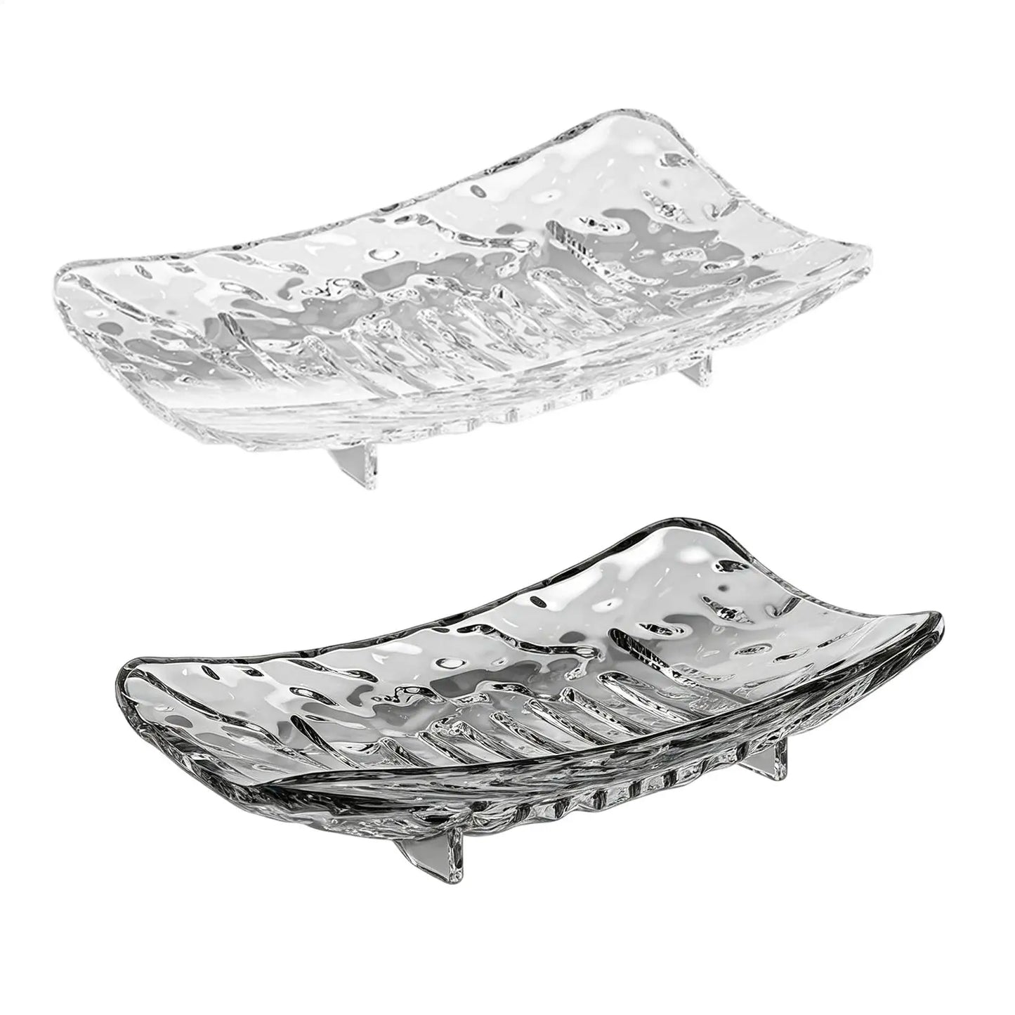 Soap Dish with Drain Holes – Non-Slip Quick-Dry Tray, 2-Pack