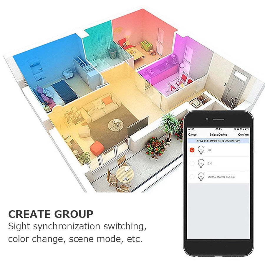 9W 7W 5W 220V 110V Tuya Smart WiFi GU10 LED Bulb Spotlight Alexa Lamp RGBCW Smart Life App Remote Works with Echo Google Home Peaceful Pleasures Health and Wellness