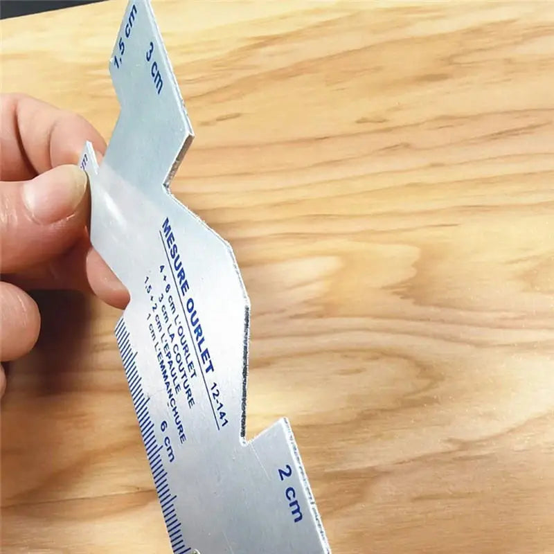 Clothing Tailor Design With Ruler Patchwork Thickness Ruler Special Ruler Patchwork Seam Thickness Gauge Sewing Accessories Peaceful Pleasures Health and Wellness