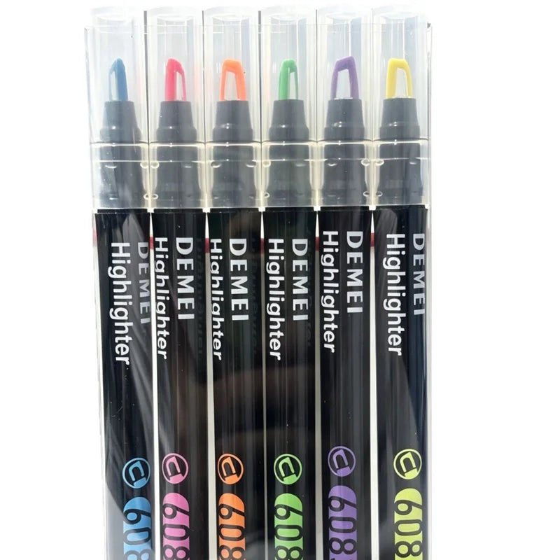 Transparent Highlighter Window Pen Tip Soft Grip Anti Bleeding Ink