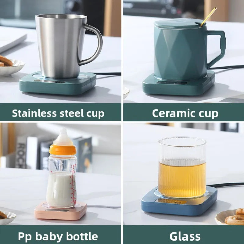 Smart 55 Degrees Warm Cup Warmer EU US Plug 220V 110V Insulated Heating Pad Heating Coaster for Milk Coffee Office Tea Home Use Peaceful Pleasures Health and Wellness
