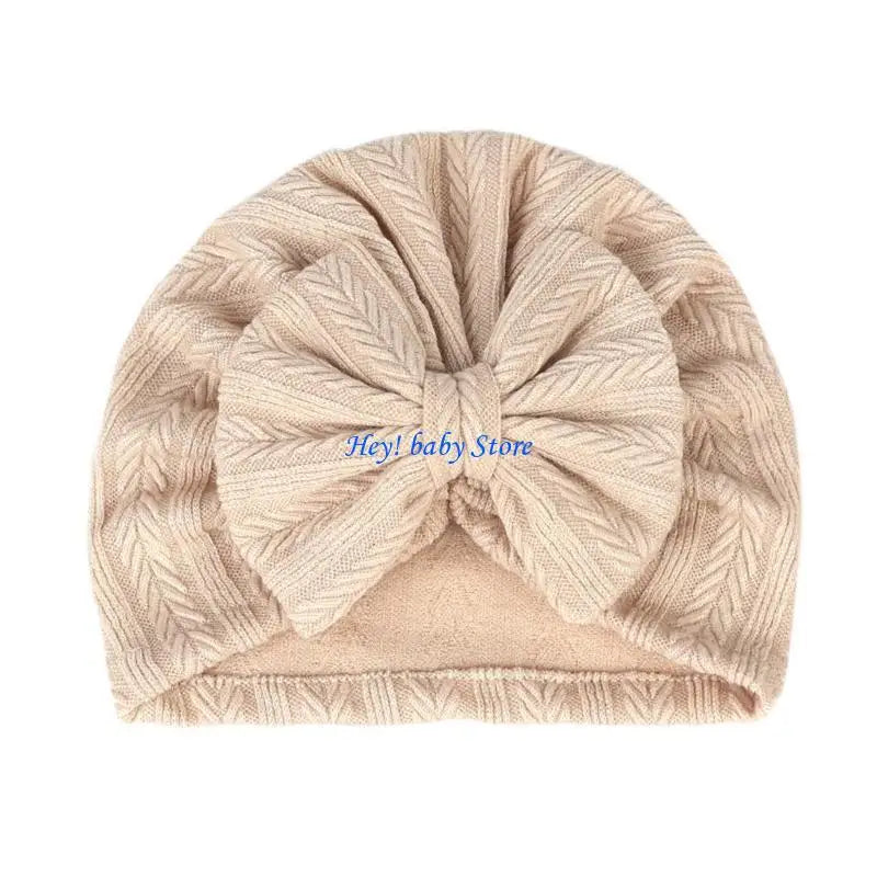 Soft Bow Baby Turban Hat – Unisex Newborn Girls & Boys