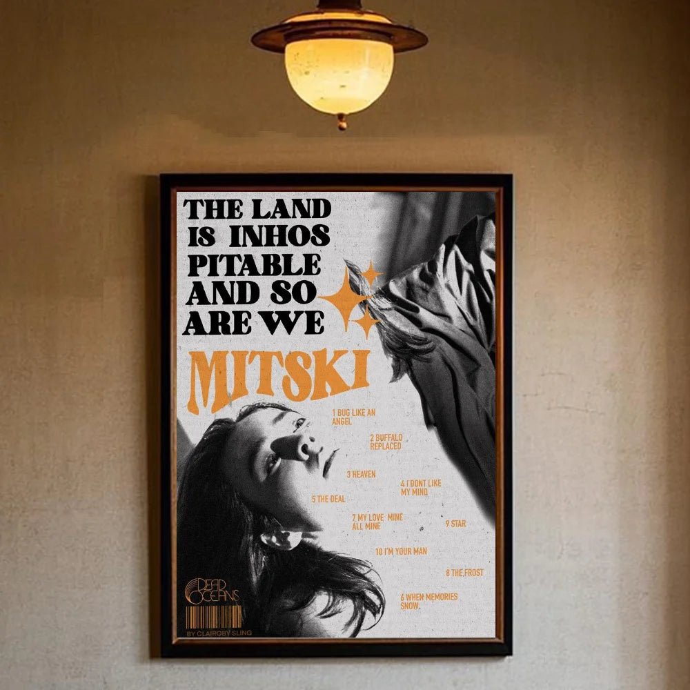 Mitski First Love Late Spring Poster – Waterproof Wall Art Music Wall Poster Peaceful Pleasures Health and Wellness z11 21X30cmNoframe